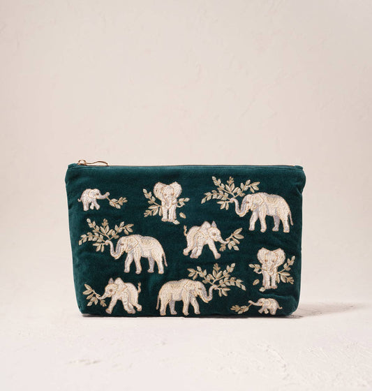 Elizabeth Scarlett- Elephant Herd Everyday Pouch