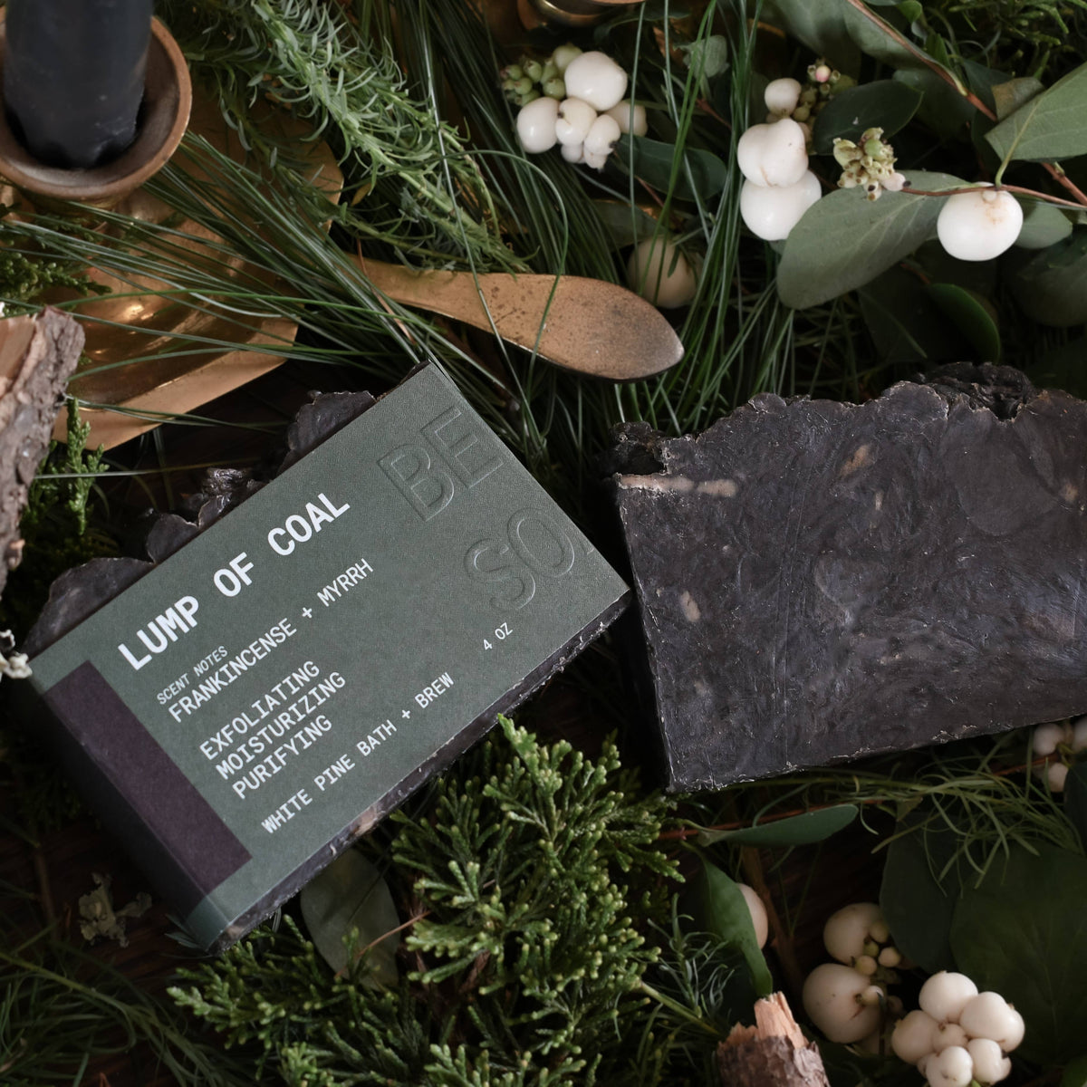 White Pine Bath & Brew - Lump of Coal - Beer Soap