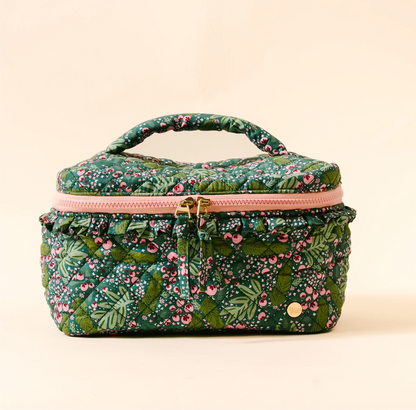 The Darling Effect - Glam & Go Quilted Cosmetic Bag - JOLLY SPRIG
