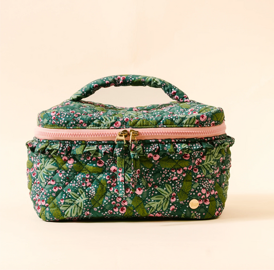 The Darling Effect - Glam & Go Quilted Cosmetic Bag - JOLLY SPRIG