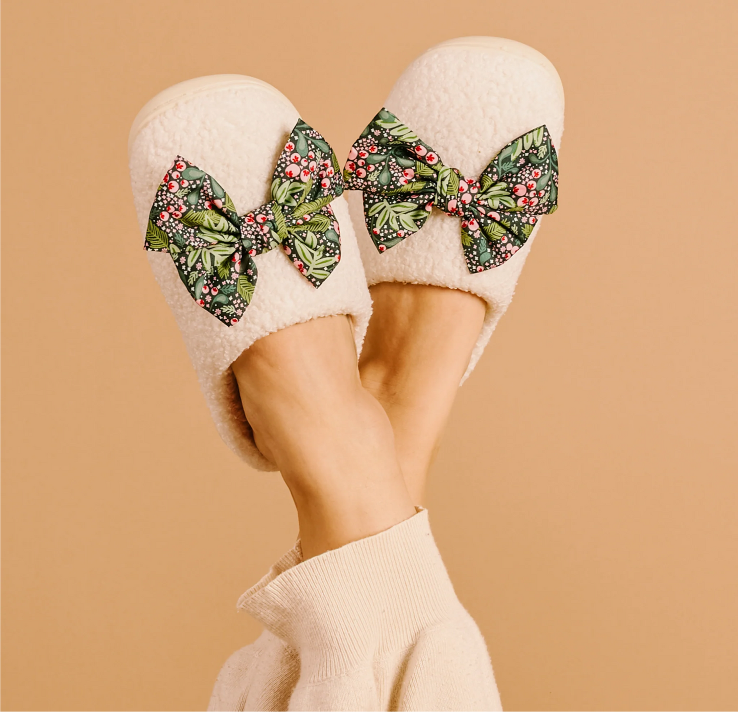 The Darling Effect - Betty Bow Slippers - JOLLY SPRIG - M/L