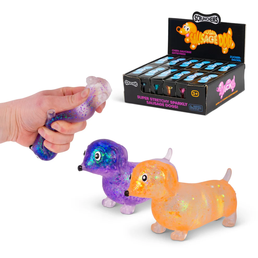 Showcase - Scrunchems® Sugar Sausage Dog Squishy | Dachshund Fidget