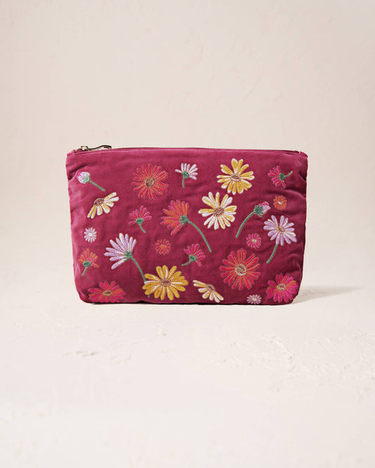 Elizabeth Scarlett- Wildflower Dry Rose Everyday Pouch