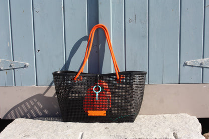 The Oyster Bag - THE Petite Oyster Bag: Blue Handle Petite