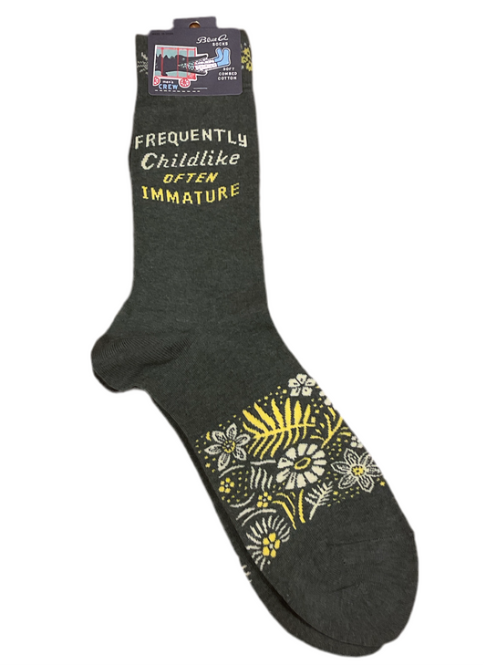 BLUE Q CHILDLIKE MENS SOCKS