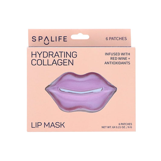 My Spa Life - Hydrating Collagen & Red Wine Hydrogel Lip Masks - 8 Ct