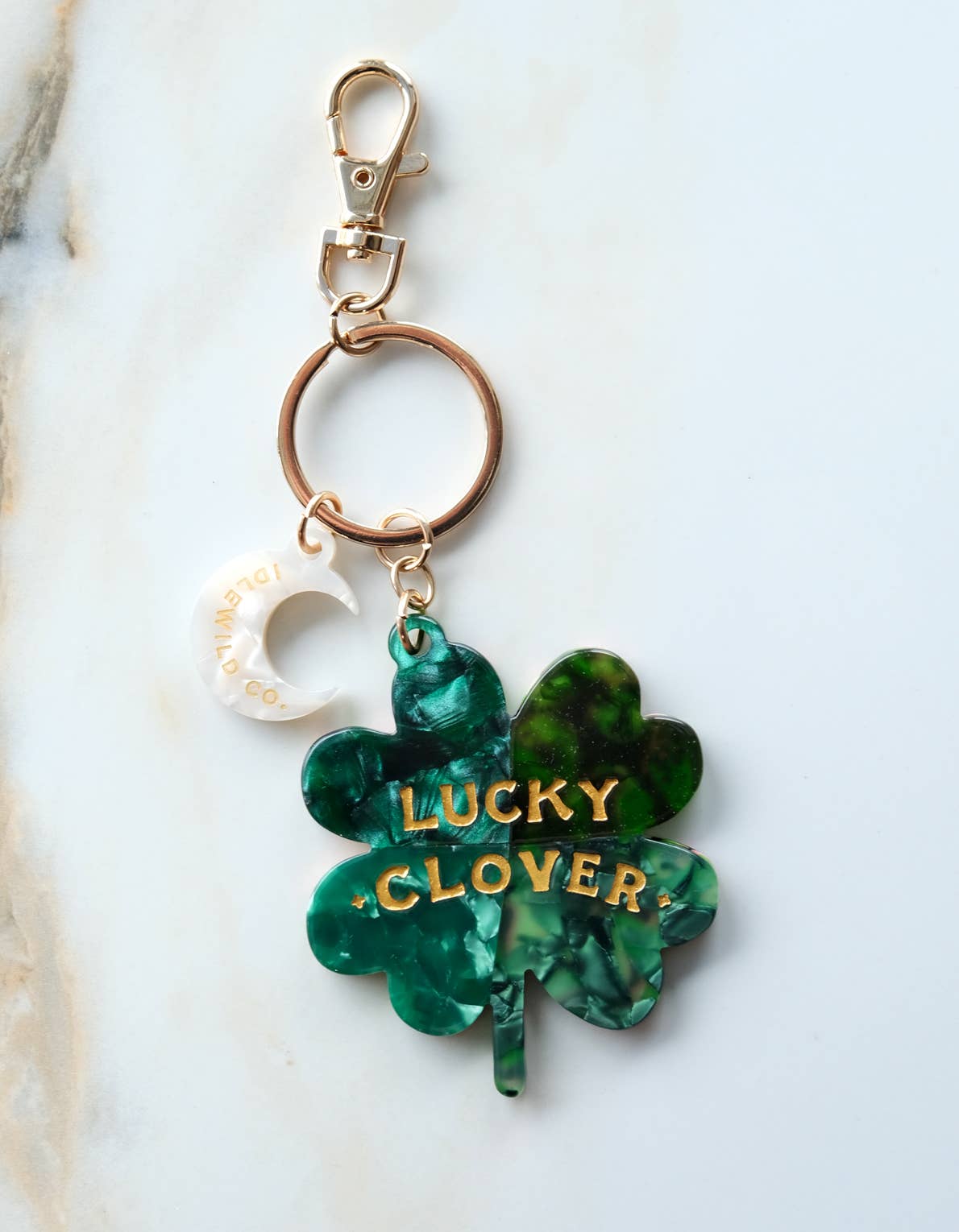 Idlewild Co. - Lucky Bag Charm | Four Leaf Clover