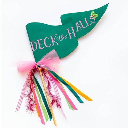 Cami Monet - Deck the Halls Christmas Party Pennant