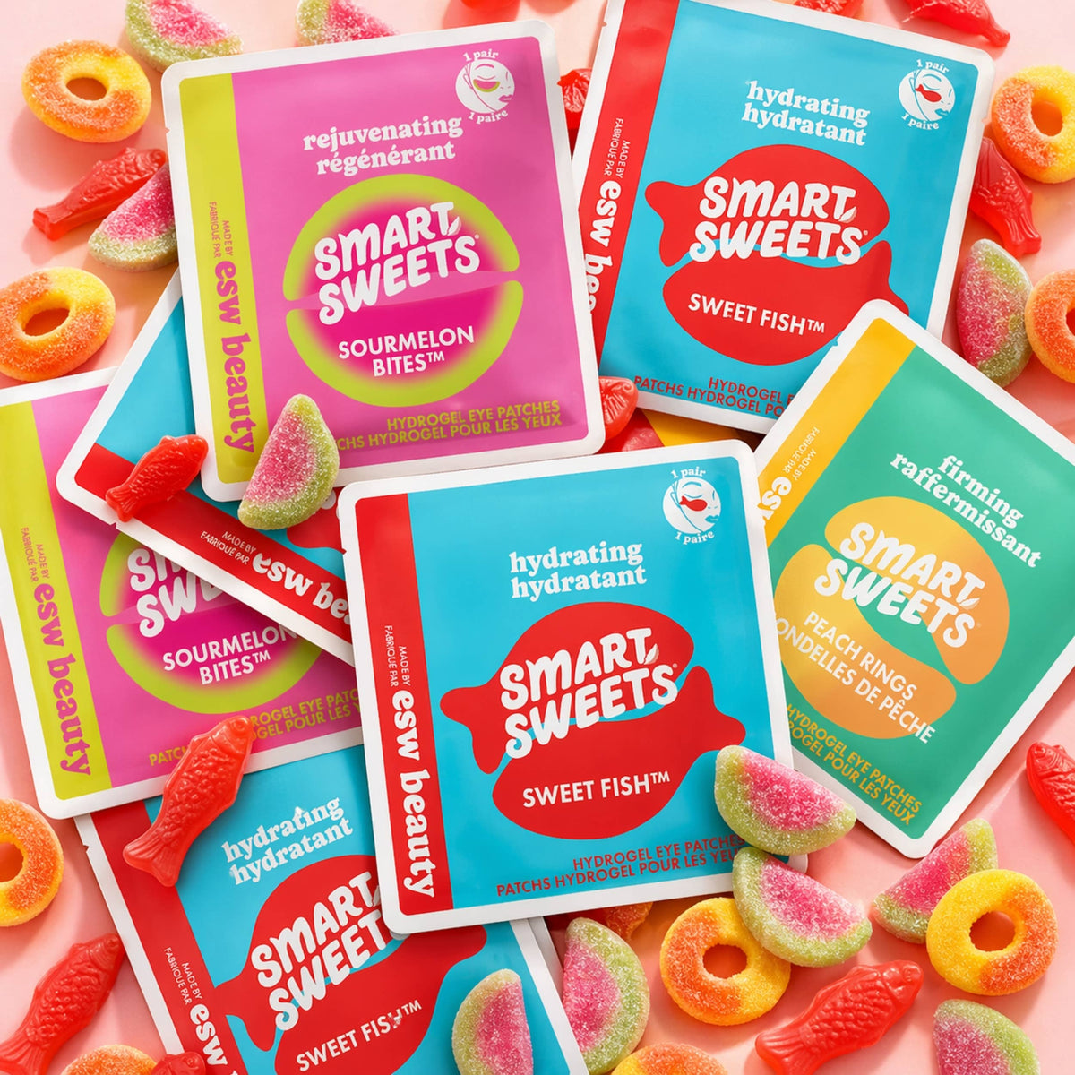 ESW Beauty - ESW x SmartSweets Rejuvenating Sourmelon Bites™ Eye Patches: 1 pc