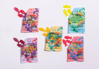 BonBon - A Swedish Candy Co - Sour Elderflower Fish - Swedish Candy 5.2oz (150g)