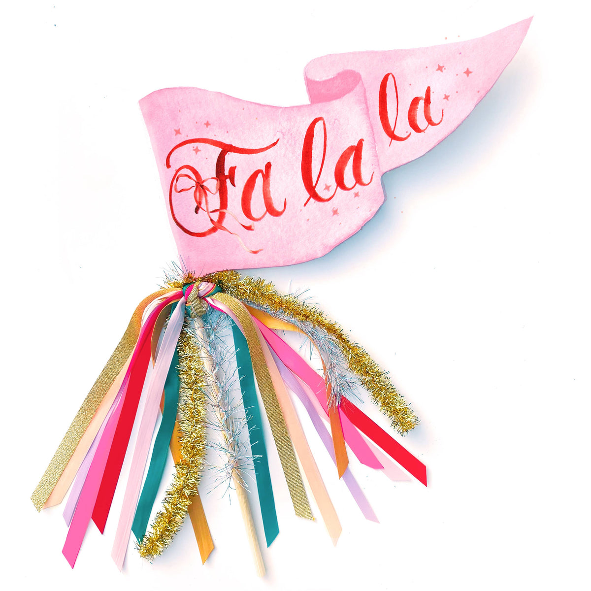 Cami Monet - Fa La La Christmas Party Pennant Rainbow Christmas Decor