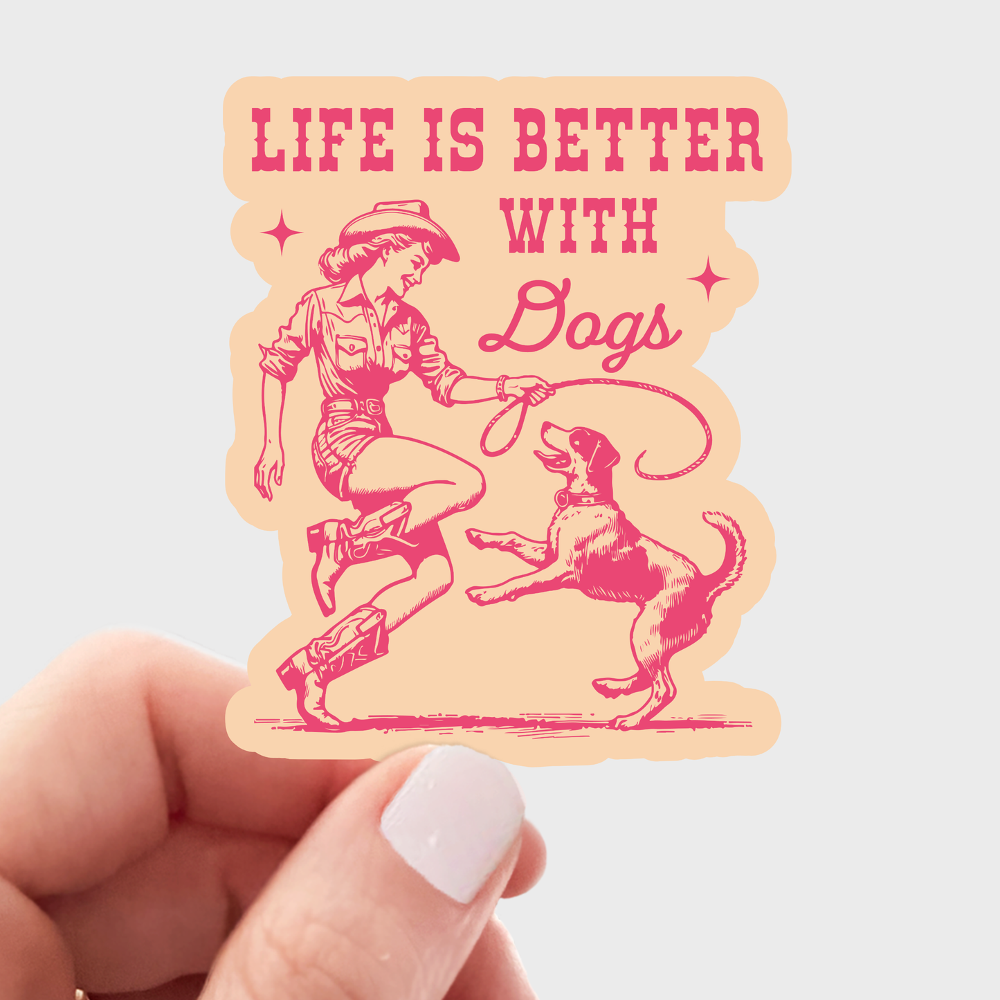 Yarnival - Life is Better with Dogs Sticker