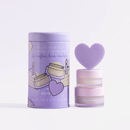 NCLA Beauty- Birthday Cake Lip Care Set + Lip Scrubber