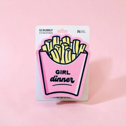 Wine Wash Co. - Girl Dinner French Fries Scrubbly™ Sponge