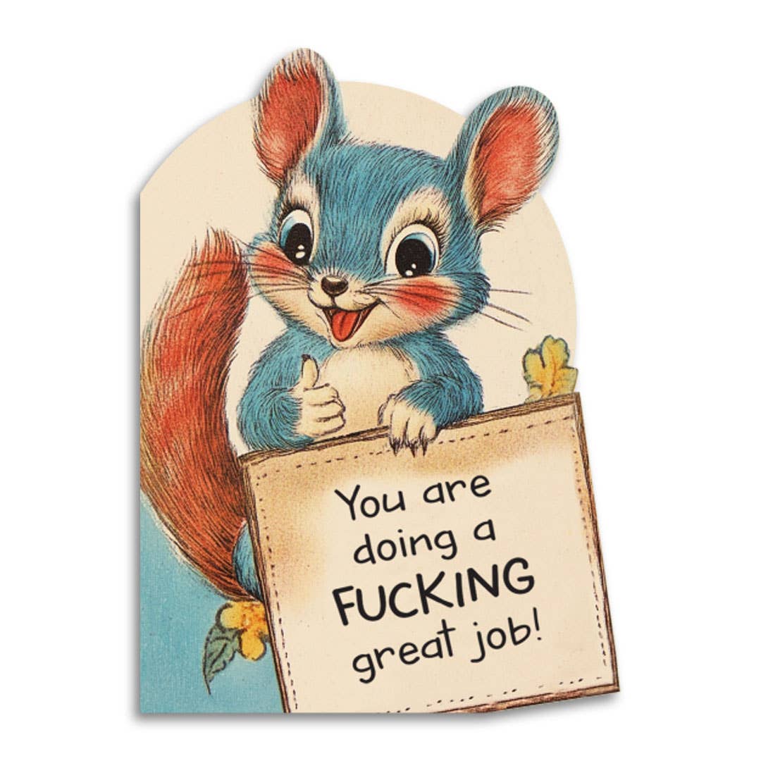 Bad Betty Greeting Co. - You Are Doing a Fucking Great Job - Cute Encouragement Card