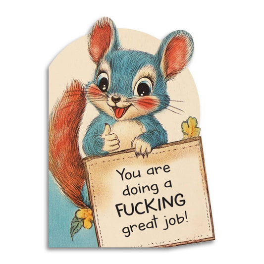 Bad Betty Greeting Co. - You Are Doing a Fucking Great Job - Cute Encouragement Card