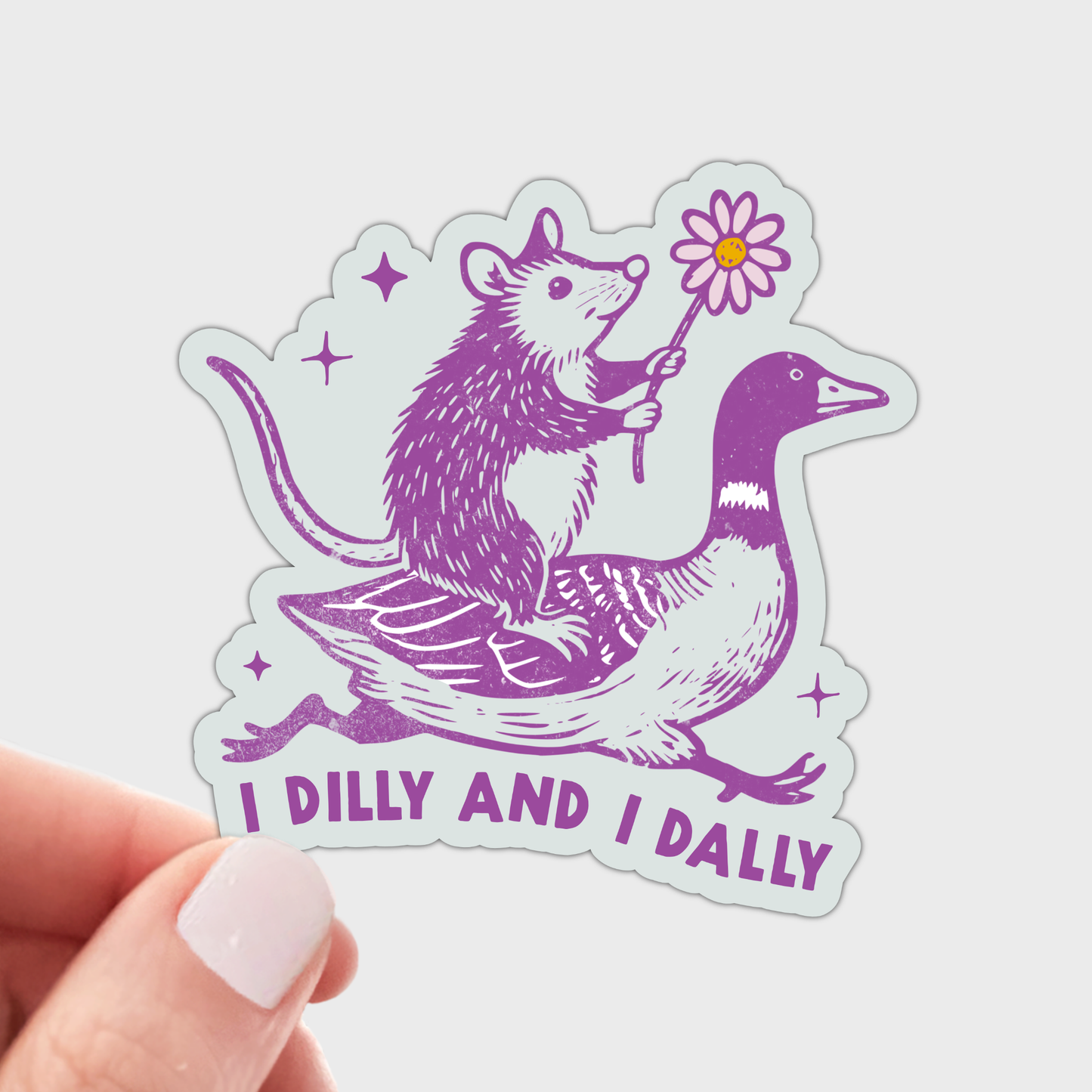 Yarnival - I Dilly and I Dally Sticker
