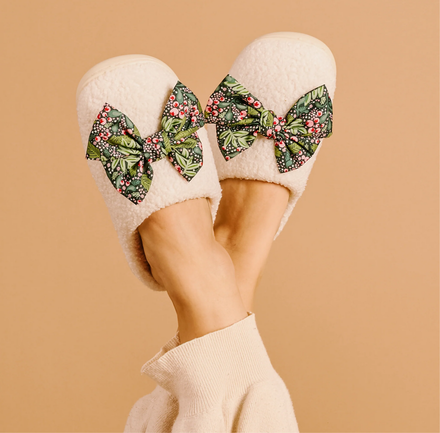 The Darling Effect - Betty Bow Slippers - JOLLY SPRIG - s/m