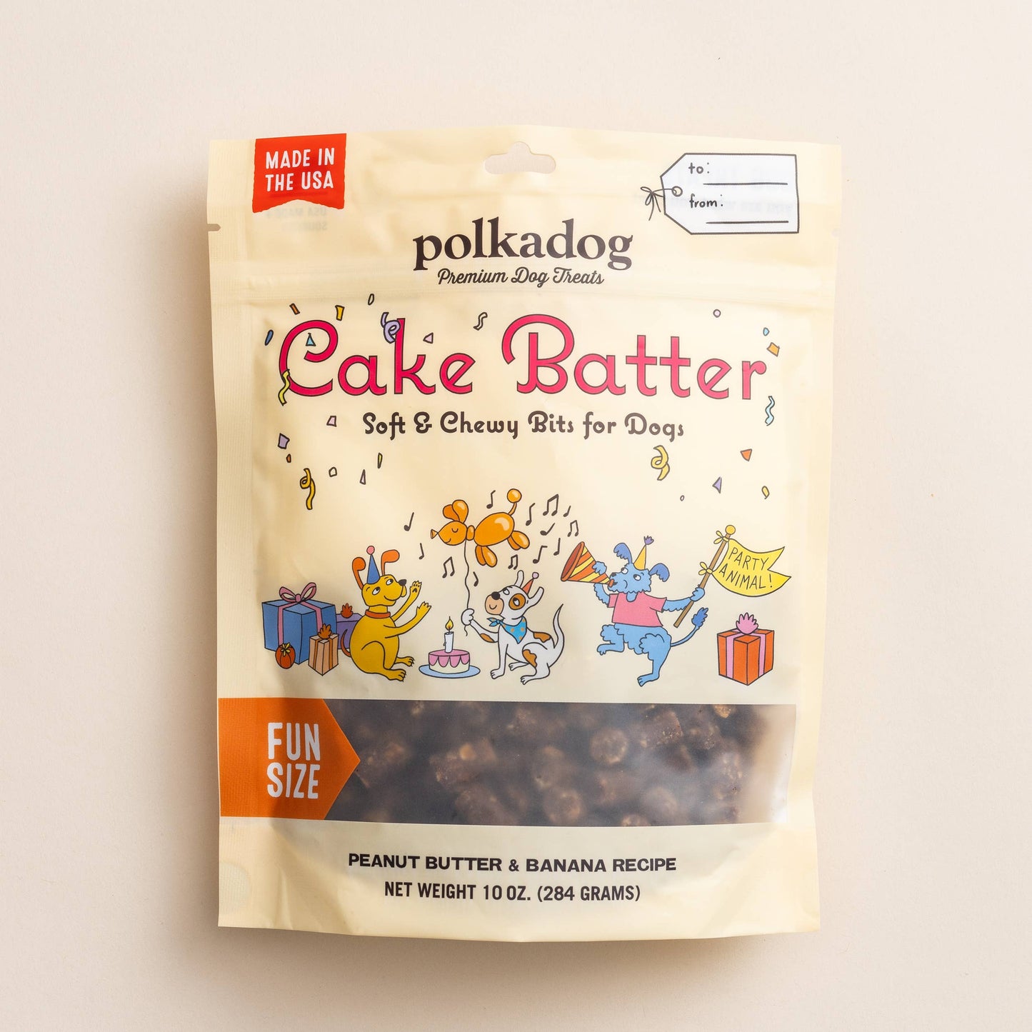 Polkadog - Cake Batter, Peanut Butter & Banana - 10oz - Dog Treats