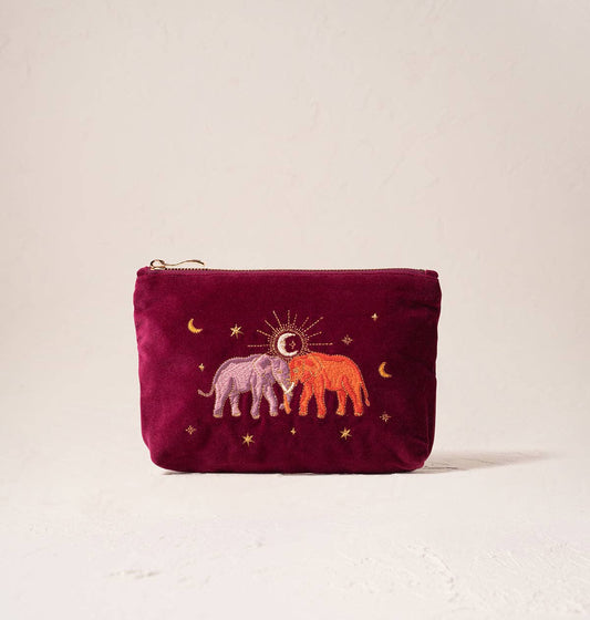 Elizabeth Scarlett- Enchanted Elephant Mini Pouch Ruby