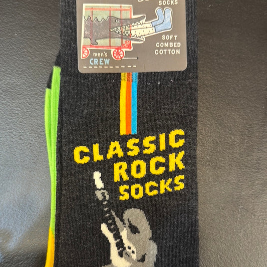 Blue Q classic rock socks men’s crew