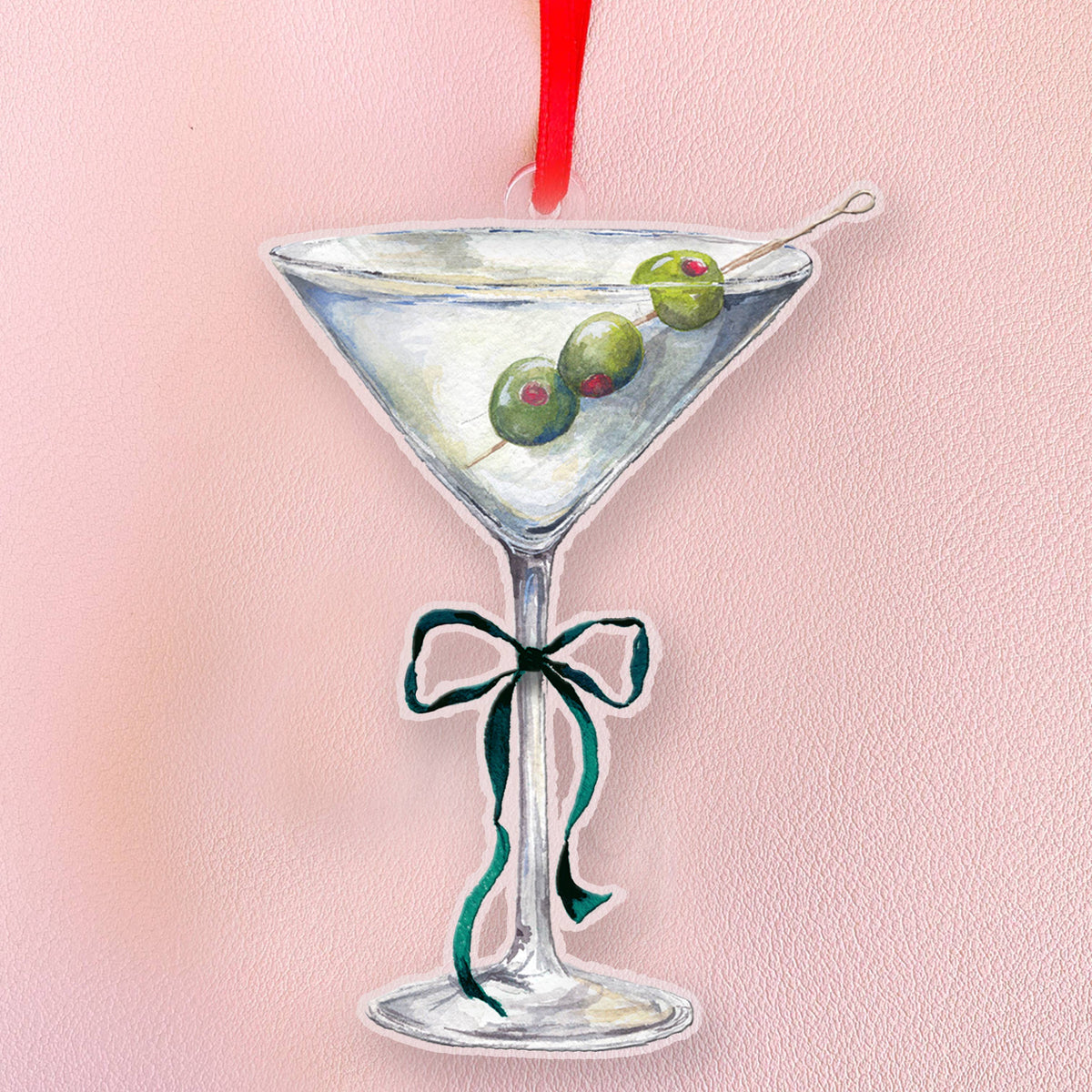 Cami Monet - Holiday Martini Acrylic Christmas Cocktail Ornament