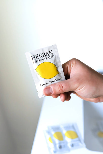 Herban Essentials - Assorted Towelettes - 20 Individual Essential Oil Wipes