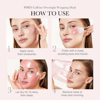 Glowiss - MEDICUBE PDRN Pink Caffeine Night Wrapping Mask 2.53 fl.oz 75ml