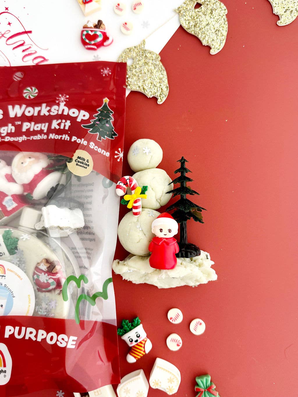 Earth Grown KidDoughs (KidDoughs by EGKD) - Santa's Workshop KidDough Play Kit
