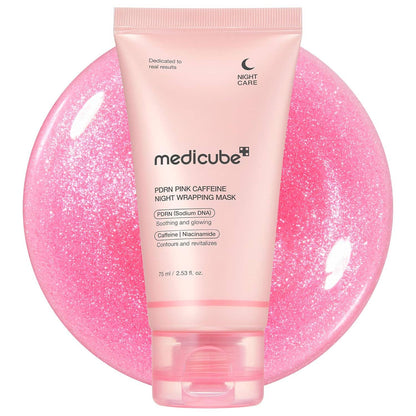 Glowiss - MEDICUBE PDRN Pink Caffeine Night Wrapping Mask 2.53 fl.oz 75ml