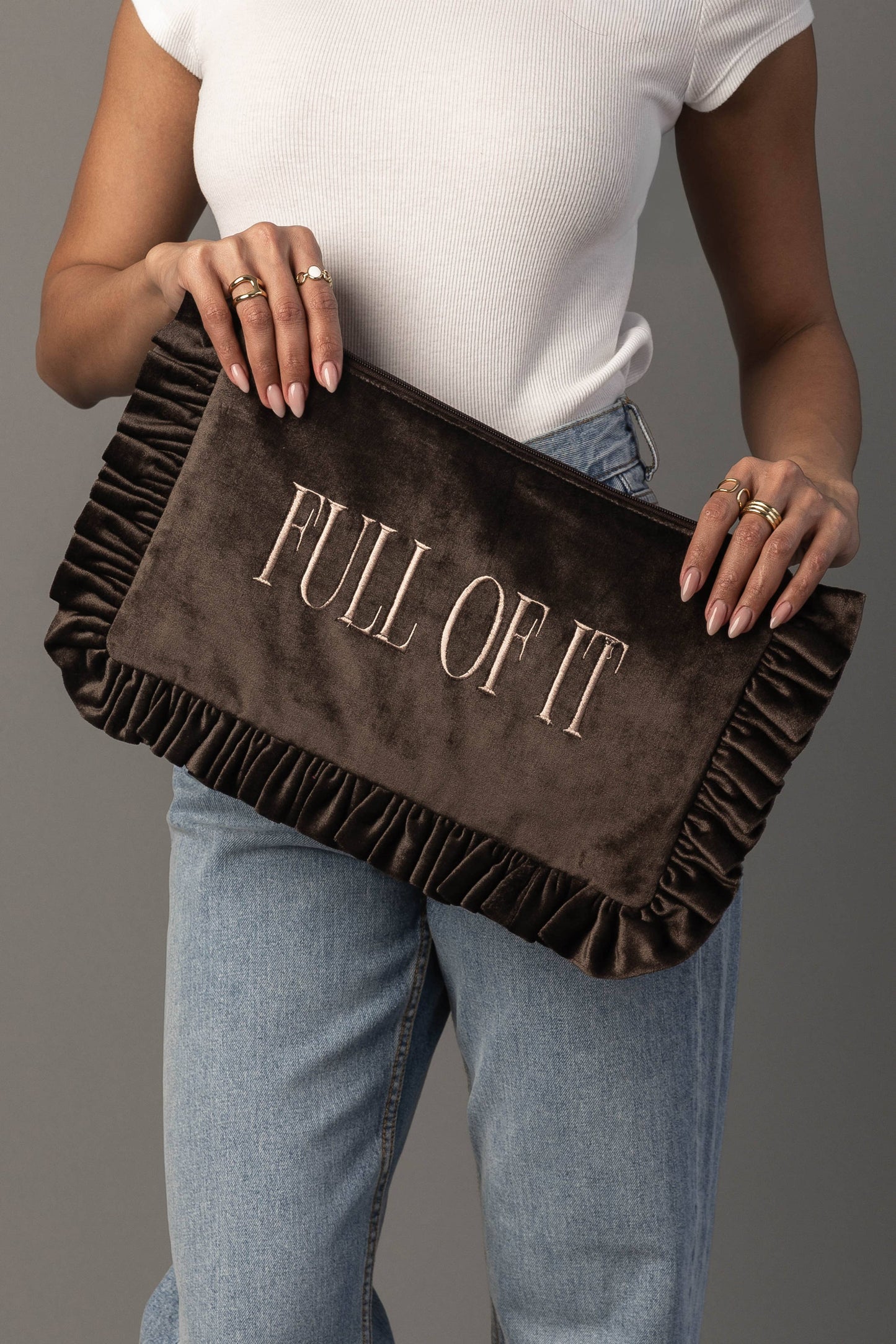 Panache Apparel Co. - Full Of It Ruffle Travel Pouch