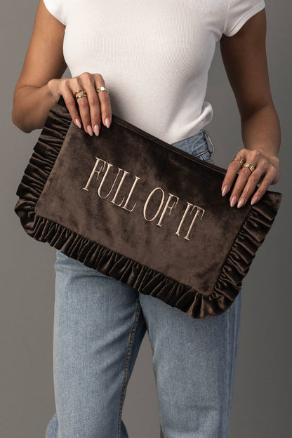 Panache Apparel Co. - Full Of It Ruffle Travel Pouch