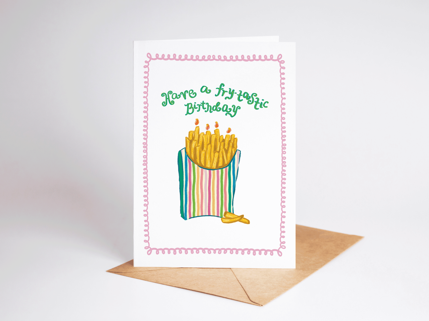 The Shelley Society - Have a Fry-Tastic Birthday French Fries Food Greeting Card