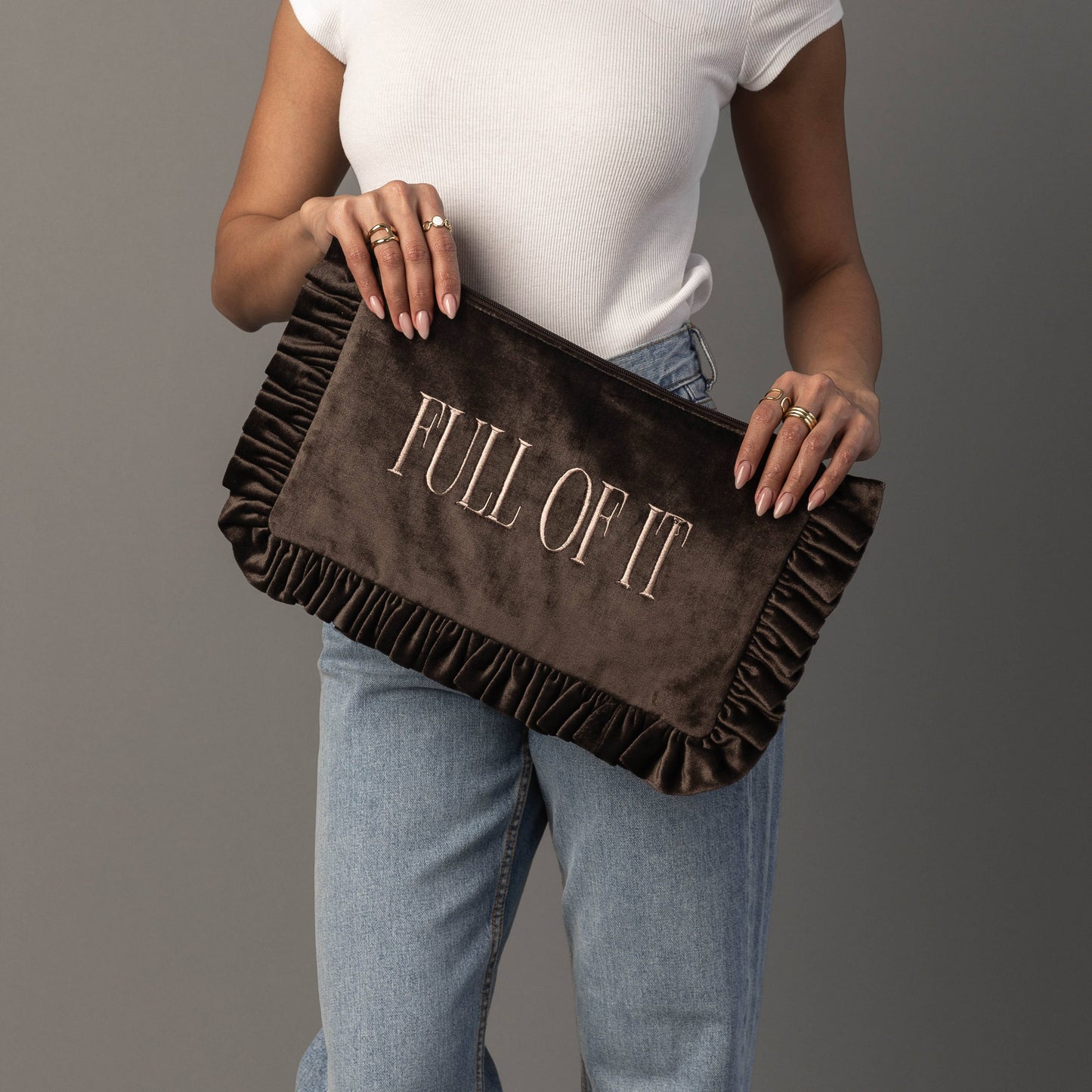 Panache Apparel Co. - Full Of It Ruffle Travel Pouch