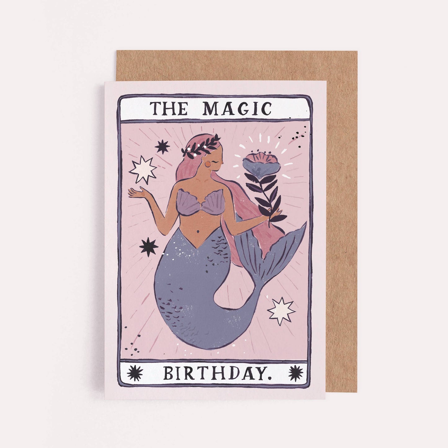 Sister Paper Co. - Mermaid Magic Birthday Card | Tarot Card | Mermaid Cards