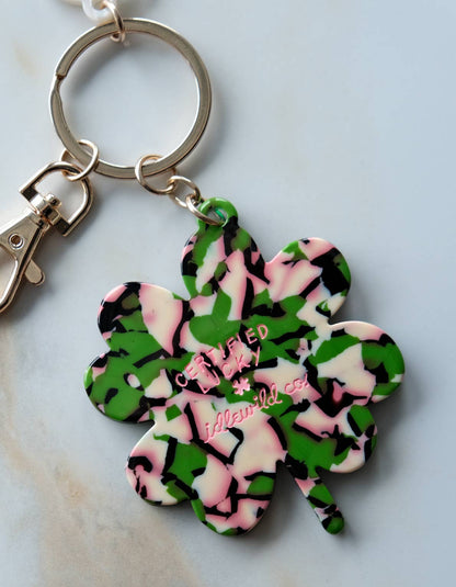 Idlewild Co. - Lucky Bag Charm | Four Leaf Clover