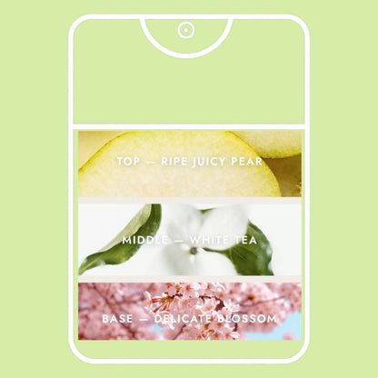 Noshinku - Refillable Pear Blossom Tea Hydrating Pocket Hand Sanitizer: Default Title