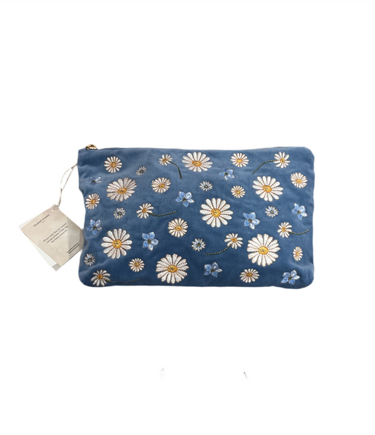 Elizabeth Scarlett- Daisy Dream Velvet Everyday Pouch