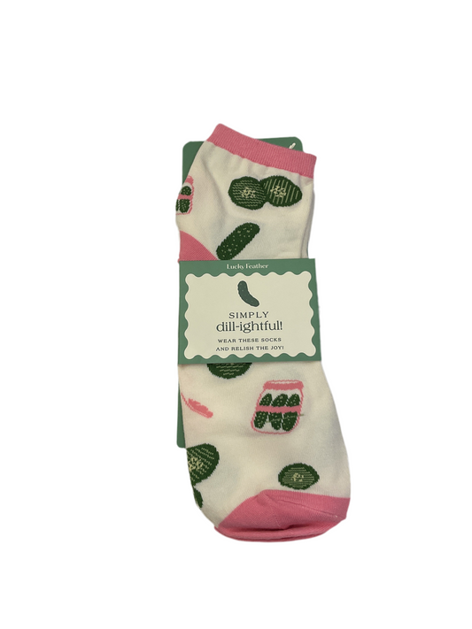 Lucky Feather- Dill Pickle Socks