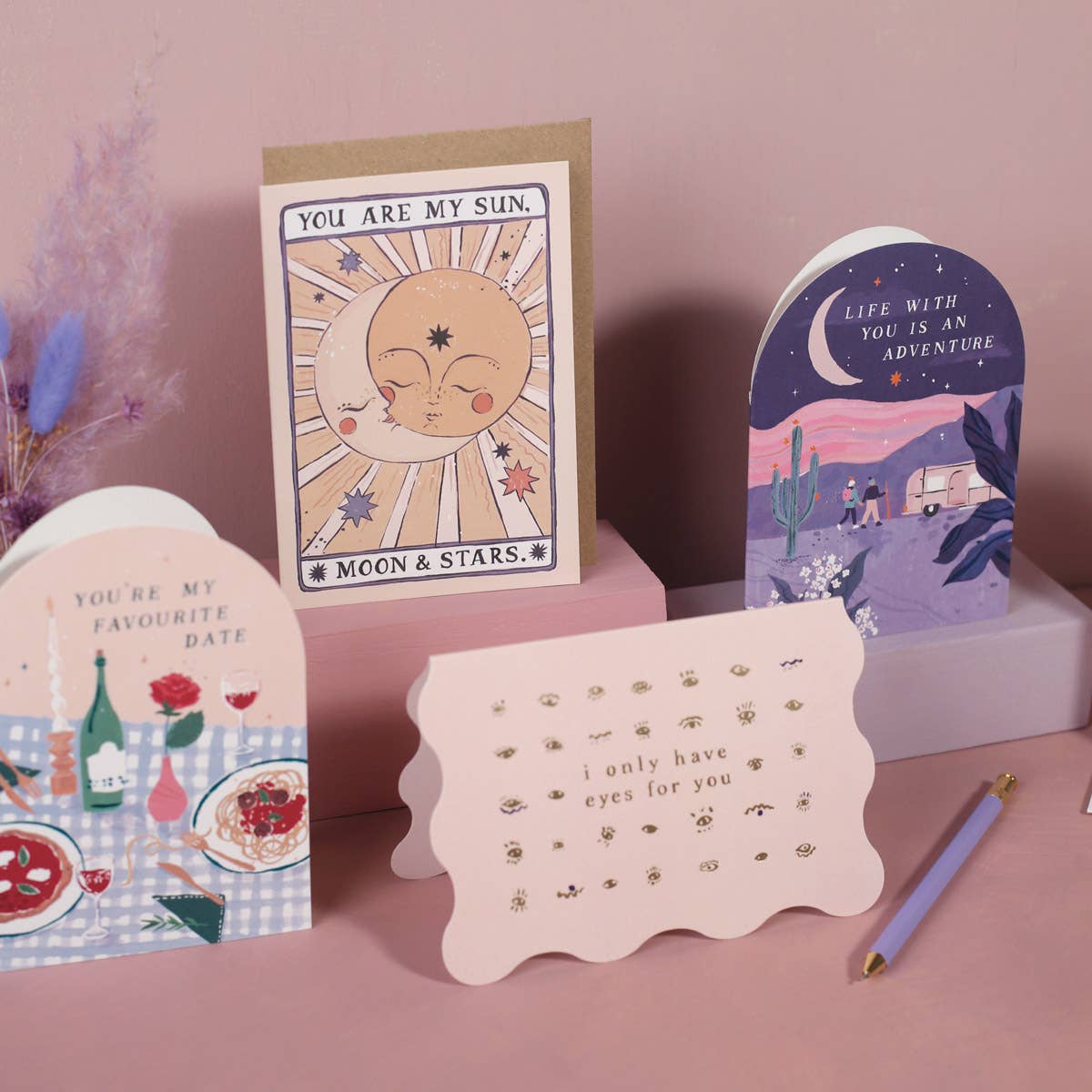 Sister Paper Co. - Sun, Moon & Stars Card | Love Card | Anniversary Cards