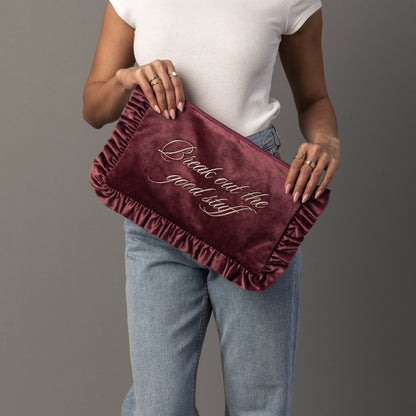 Panache Apparel Co. - Break Out The Good Stuff Ruffle Travel Pouch