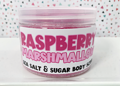 The Little Bubble - Raspberry Marshmallow Sea Salt and Sugar Body Scrub