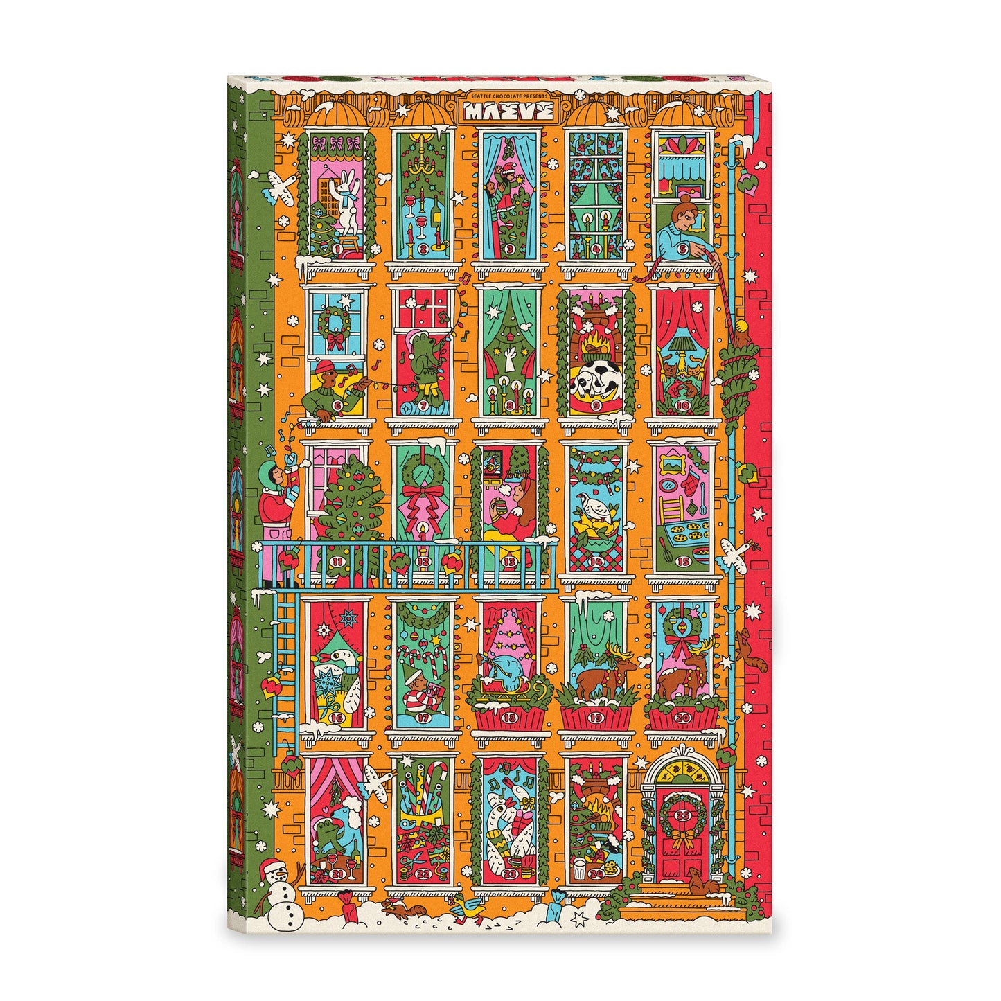 Seattle Chocolate Presents Maeve - NEW! Holiday- Only Chocolate in the Building Advent Calendar