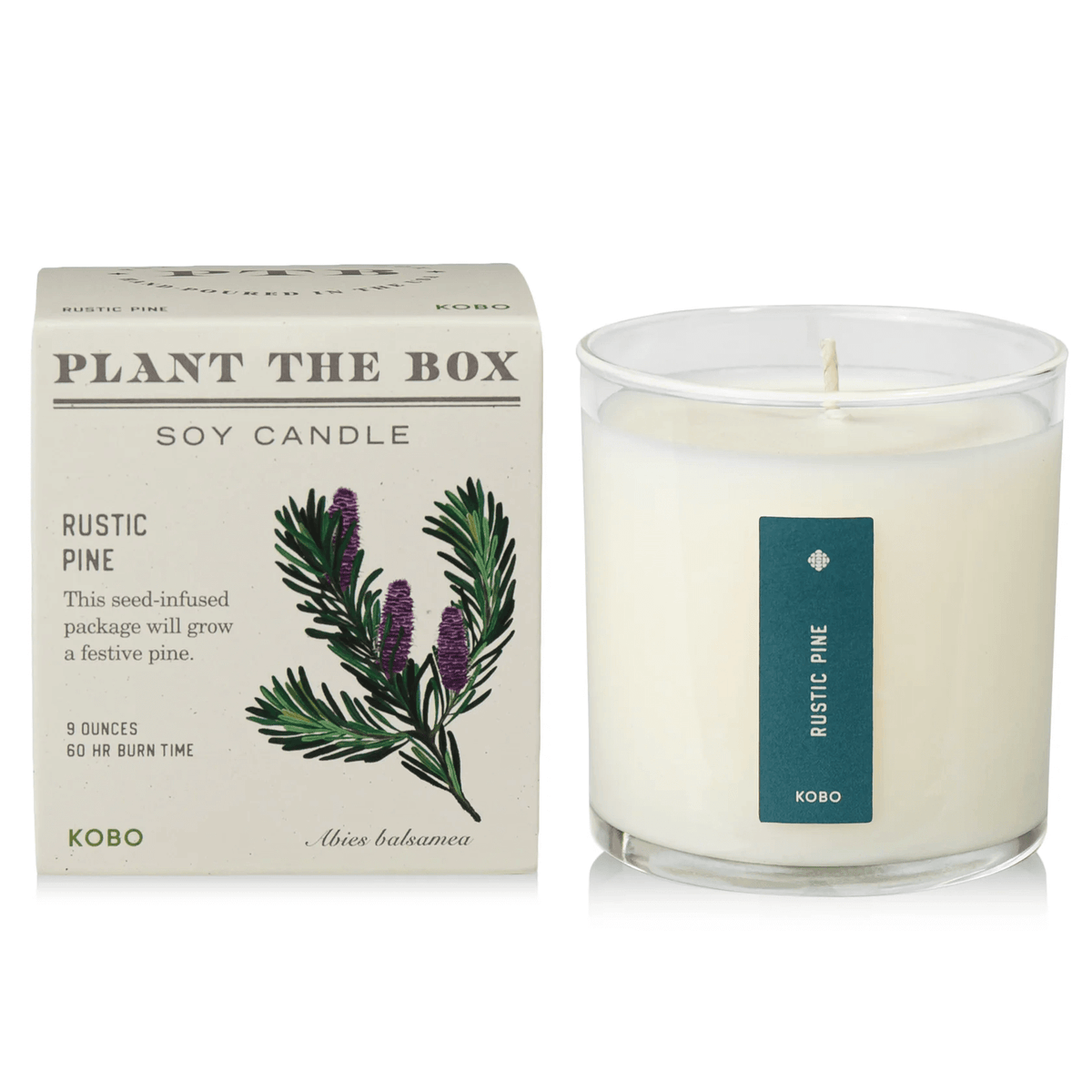 Winter Garden Rustic Pine Candle