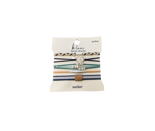 K’lani- Hair tie Bracelets- Anchor