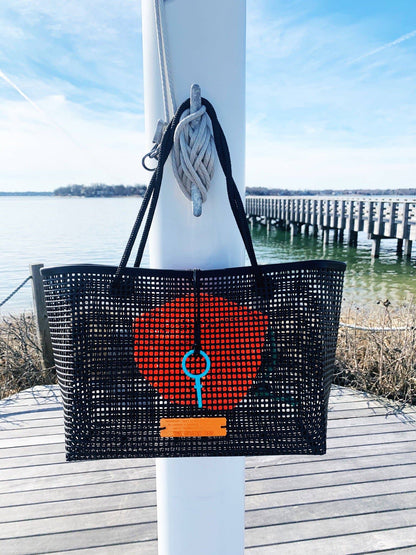 The Oyster Bag - THE Petite Oyster Bag: Blue Handle Petite