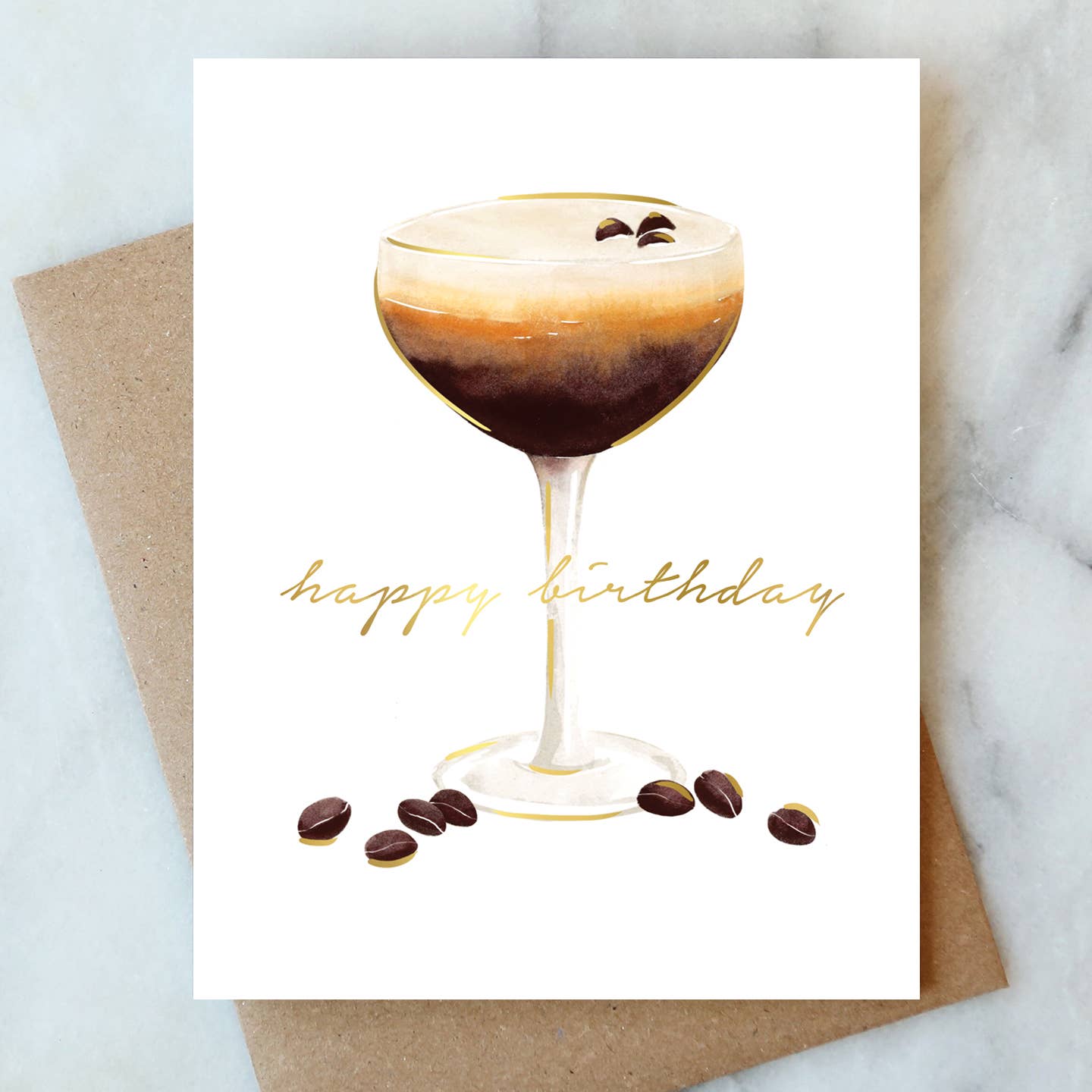 Abigail Jayne Design - Espresso Martini Birthday Greeting Card