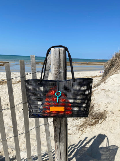 The Oyster Bag - THE Petite Oyster Bag: Blue Handle Petite