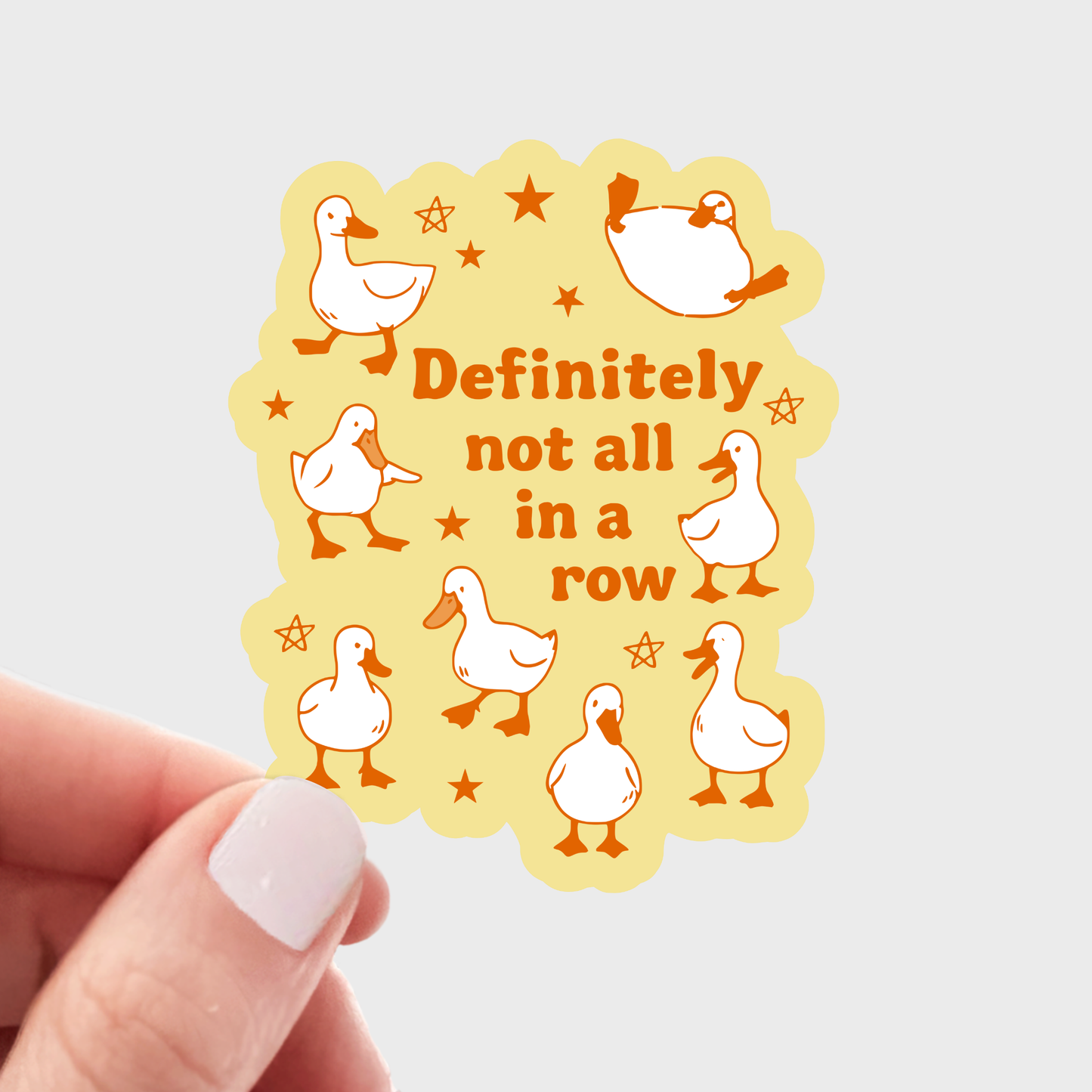Yarnival - Definitely Not All in a Row Sticker