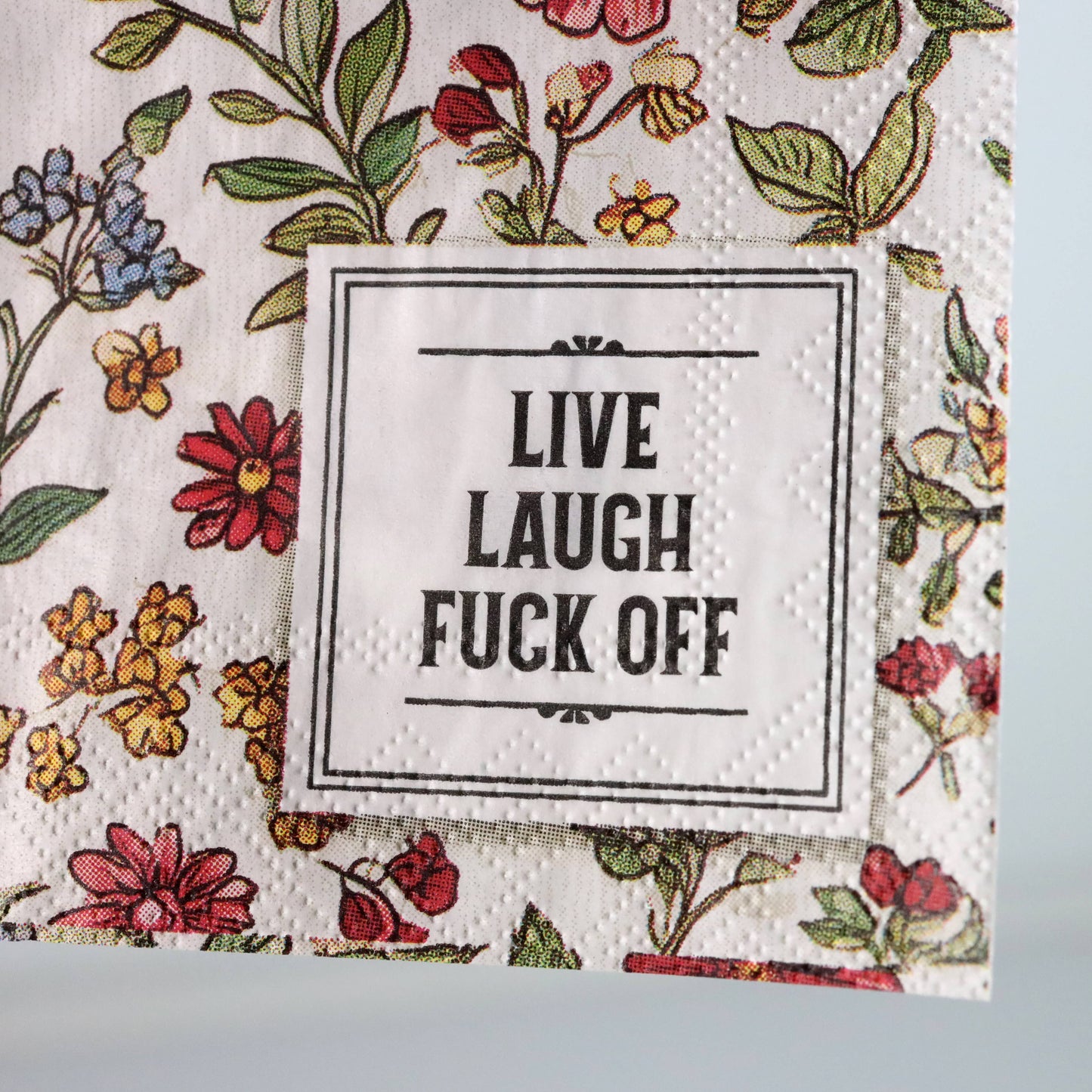 Bad Betty Greeting Co. - Live Laugh Fuck Off - Funny Cocktail Napkins